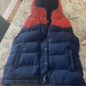 Red and Navy Puffer Vest